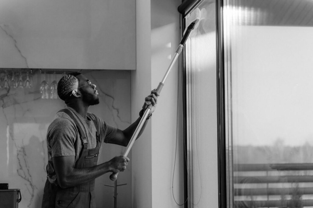 Regular Window Cleaning Will Help To Get More Light Enter In The House